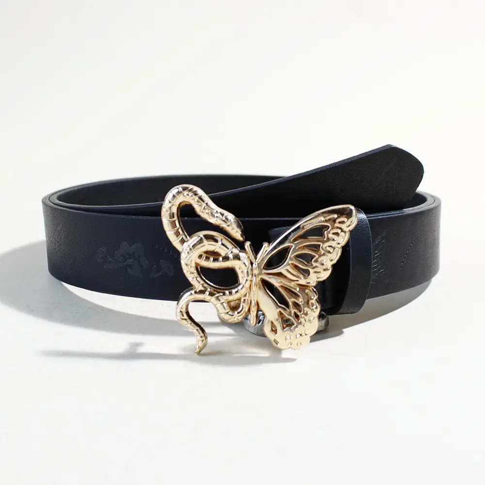 Women's Butterfly Belt with Gold Plated Buckle - Image 2