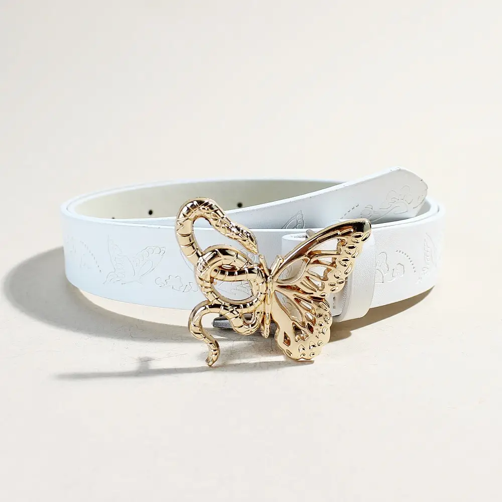 Women's Butterfly Belt with Gold Plated Buckle - Image 4