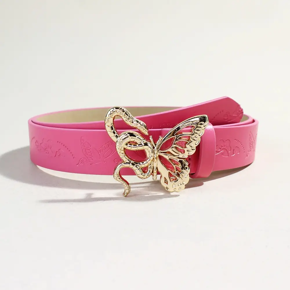 Women's Butterfly Belt with Gold Plated Buckle - Image 6