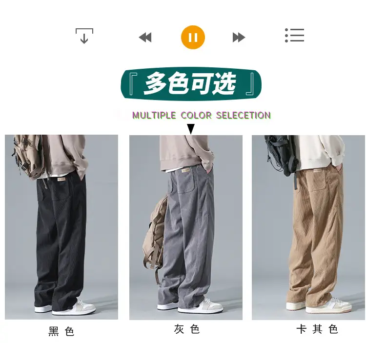 Men's Loose Straight Trousers Spring Summer 2024 — feature 2