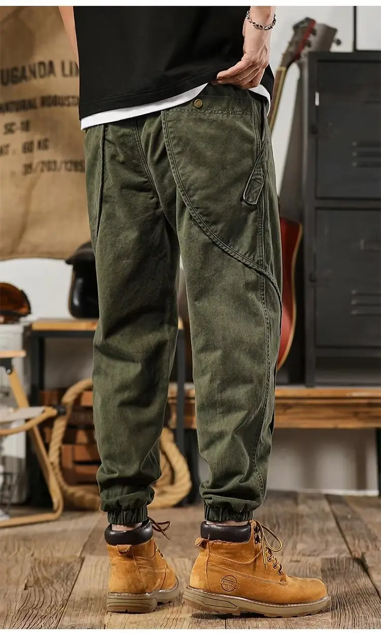 Harlan Men's Brown Slimming Leg Pants Heavy Autumn Wear — feature 12