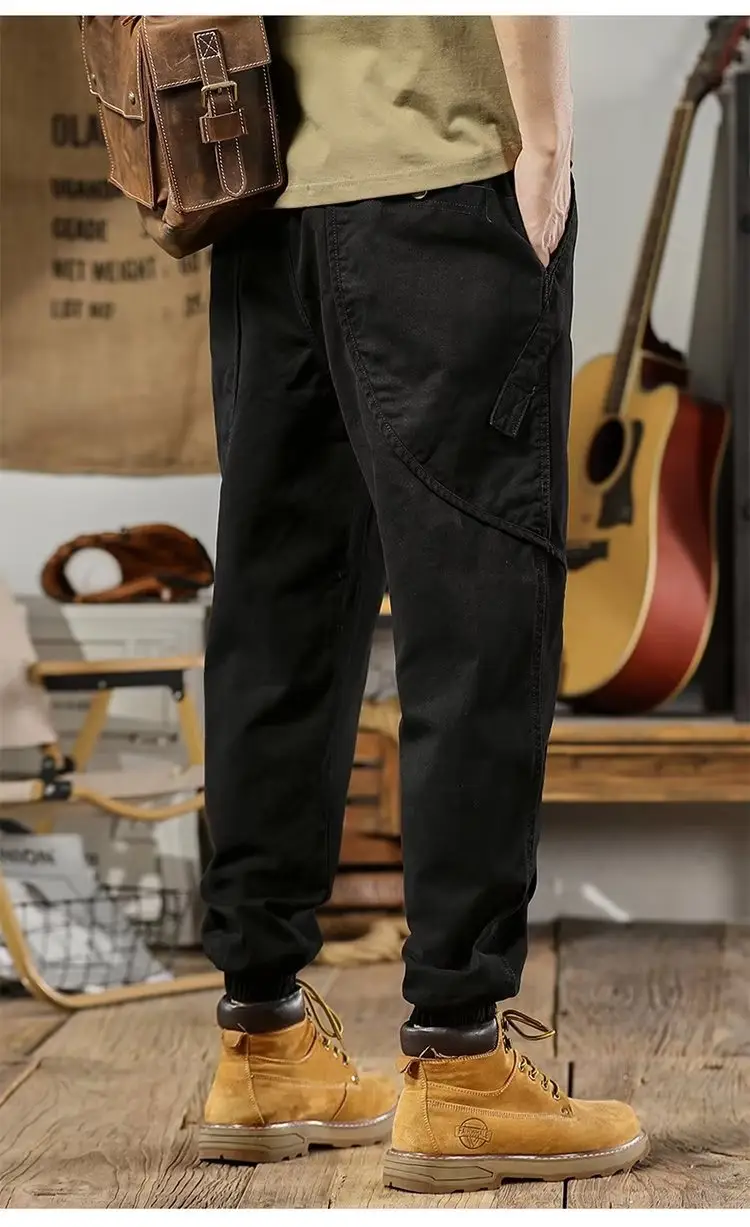 Harlan Men's Brown Slimming Leg Pants Heavy Autumn Wear — feature 16