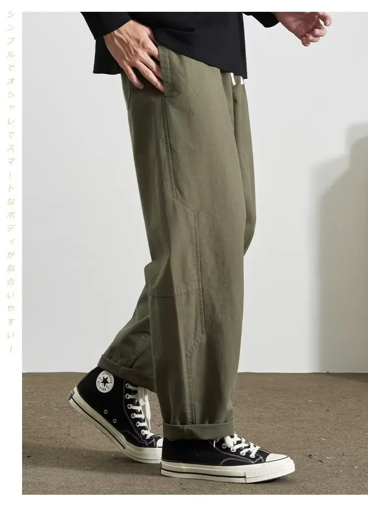 Japanese Style Loose Fit Casual Sweatpants Black — feature 10