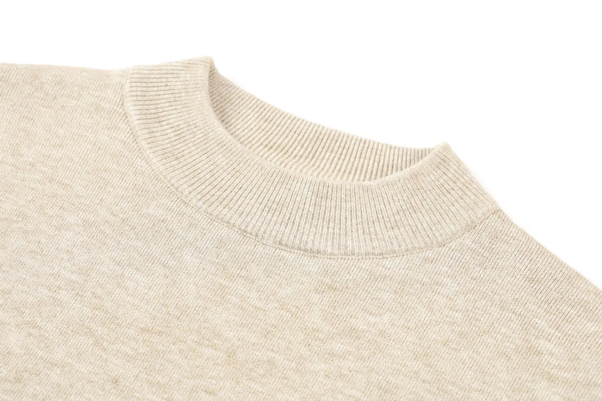 Men Navy Slim Fit Semi-High Collar Sweater — feature 18