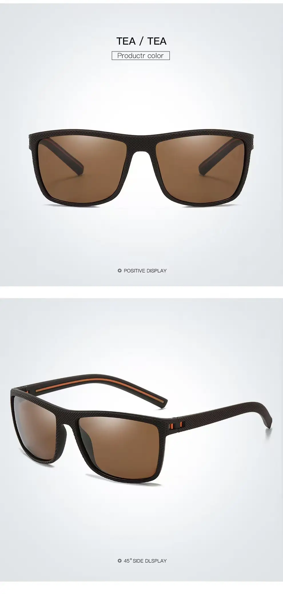 Men Polarized Sunglasses Black Frame White Silver — feature 22