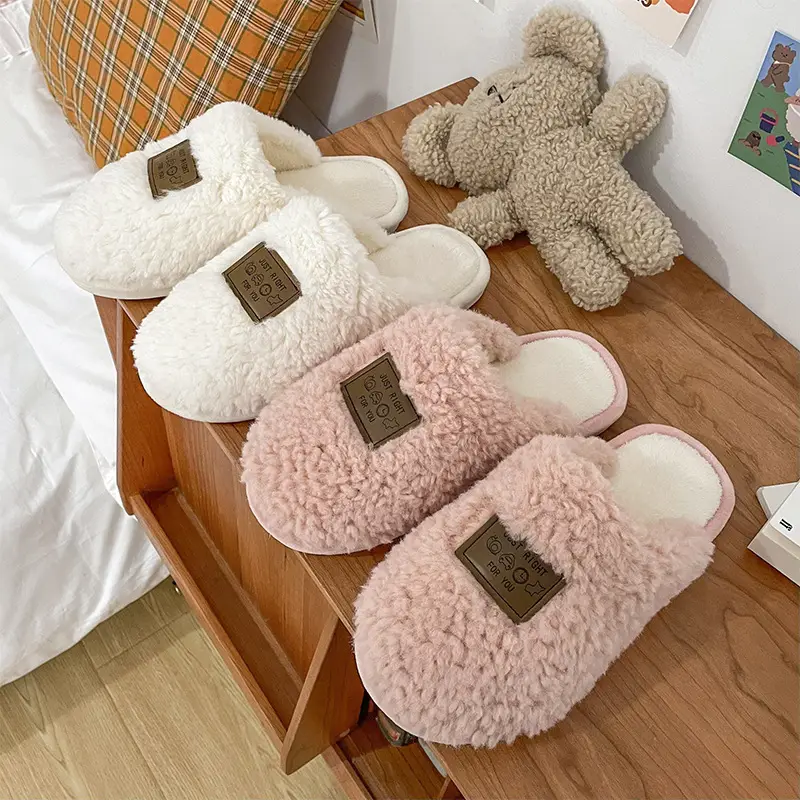 Soft Cotton Slippers Men Women Autumn Winter Warm Non-Slip - Image 6