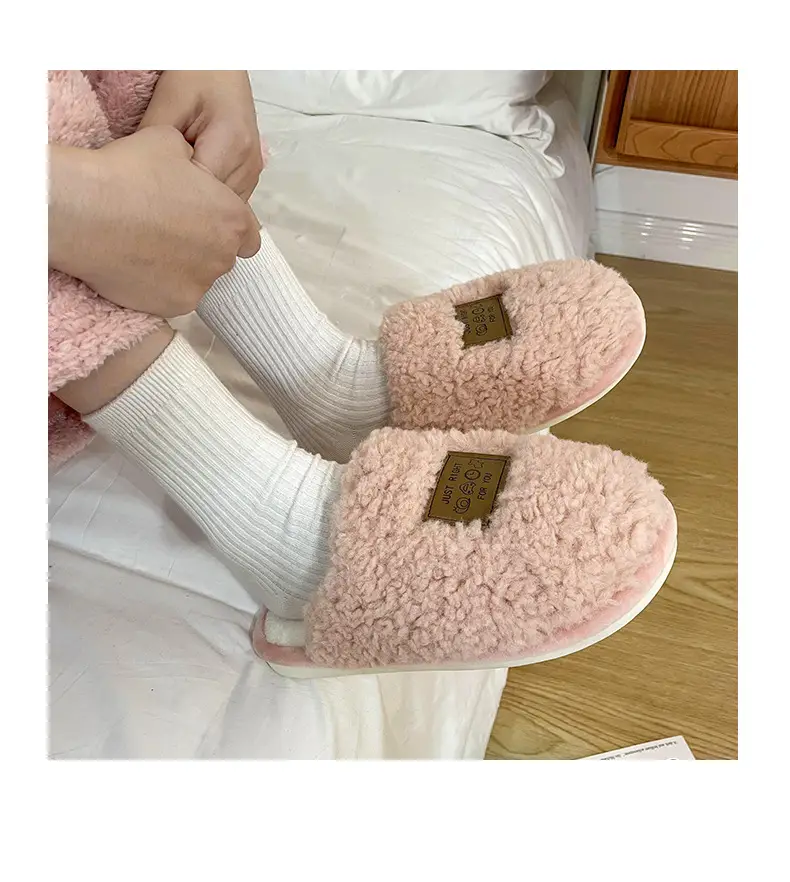Soft Cotton Slippers Men Women Autumn Winter Warm Non-Slip — feature 12