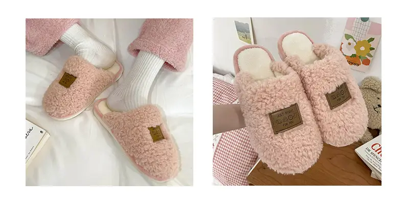 Soft Cotton Slippers Men Women Autumn Winter Warm Non-Slip — feature 13