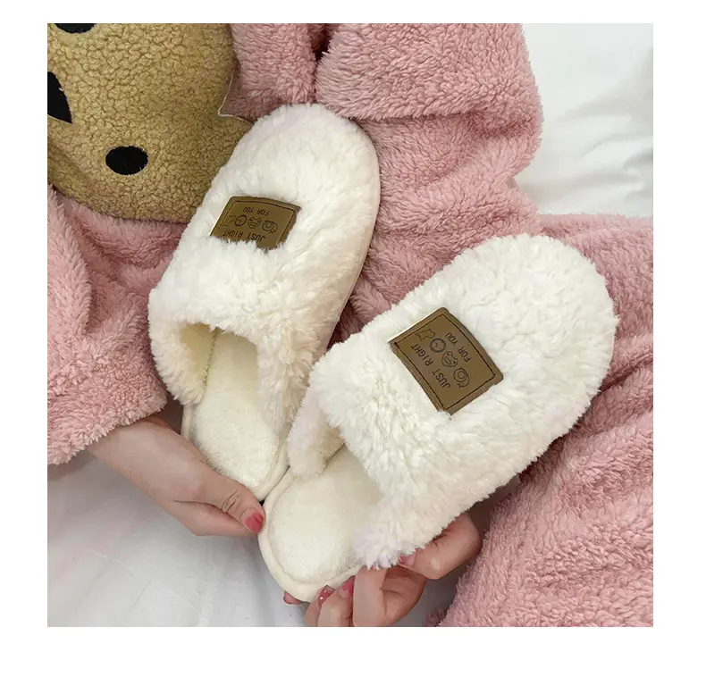 Soft Cotton Slippers Men Women Autumn Winter Warm Non-Slip — feature 5