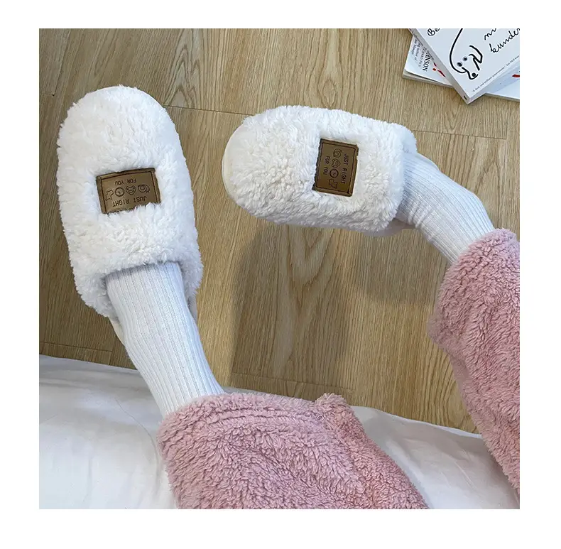 Soft Cotton Slippers Men Women Autumn Winter Warm Non-Slip — feature 8
