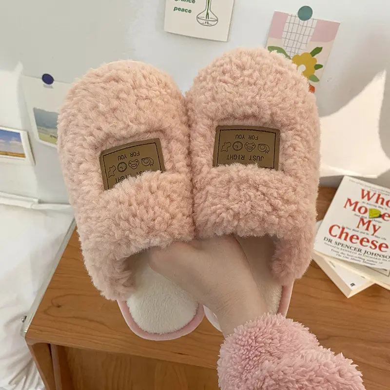Soft Cotton Slippers Men Women Autumn Winter Warm Non-Slip - Image 3