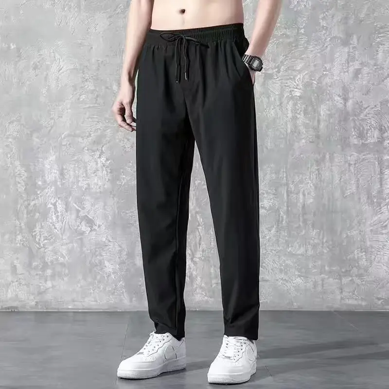 Men's Winter Velvet Spot Pants Black Large - Image 39