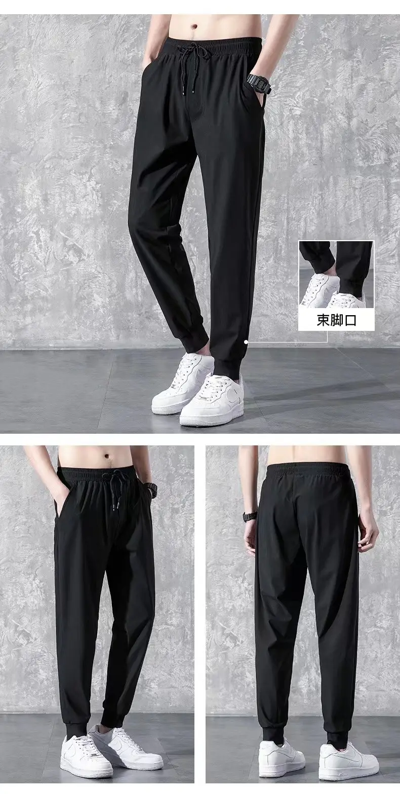 Men's Winter Velvet Spot Pants Black Large — feature 3