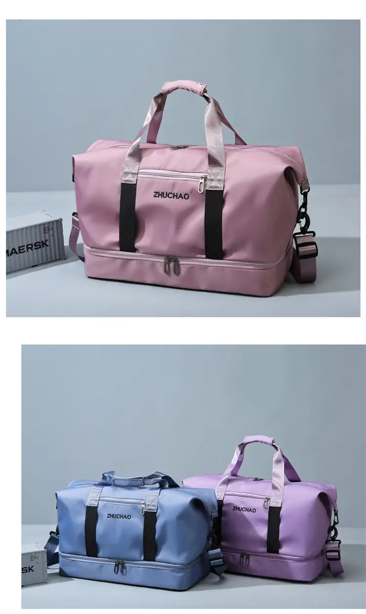 Portable Travel Bag Set Pink & Blue for Women — feature 19