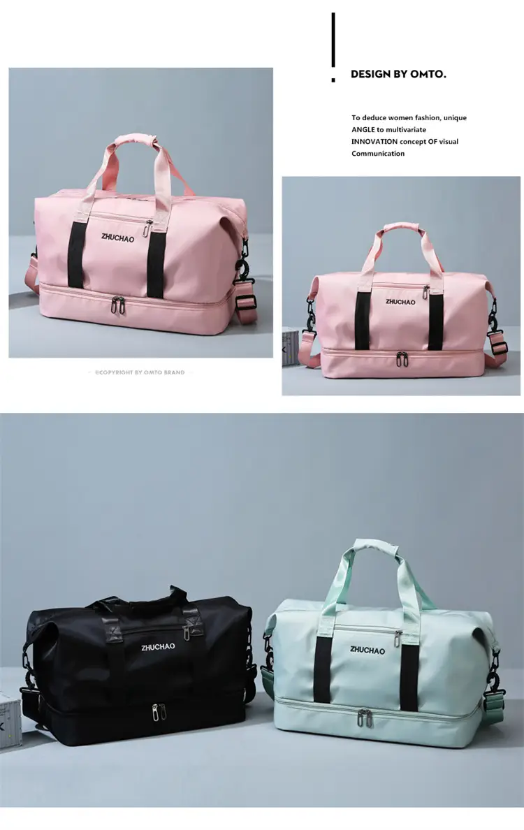 Portable Travel Bag Set Pink & Blue for Women — feature 20