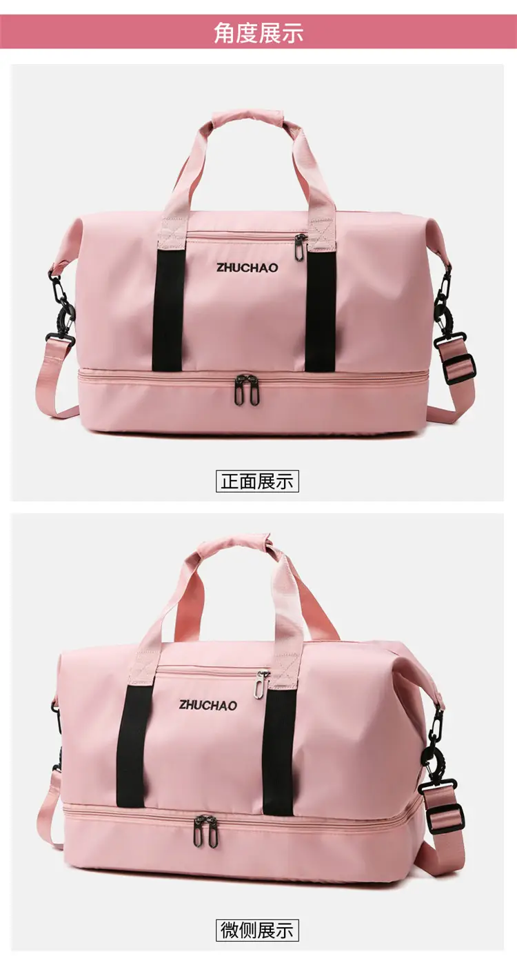 Portable Travel Bag Set Pink & Blue for Women — feature 21