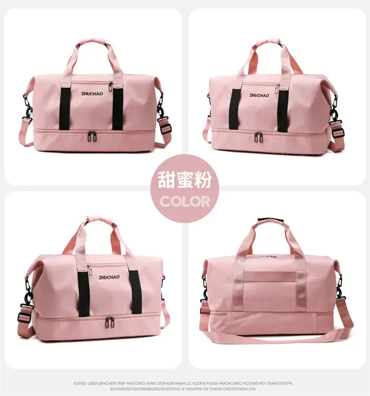 Portable Travel Bag Set Pink & Blue for Women — feature 28