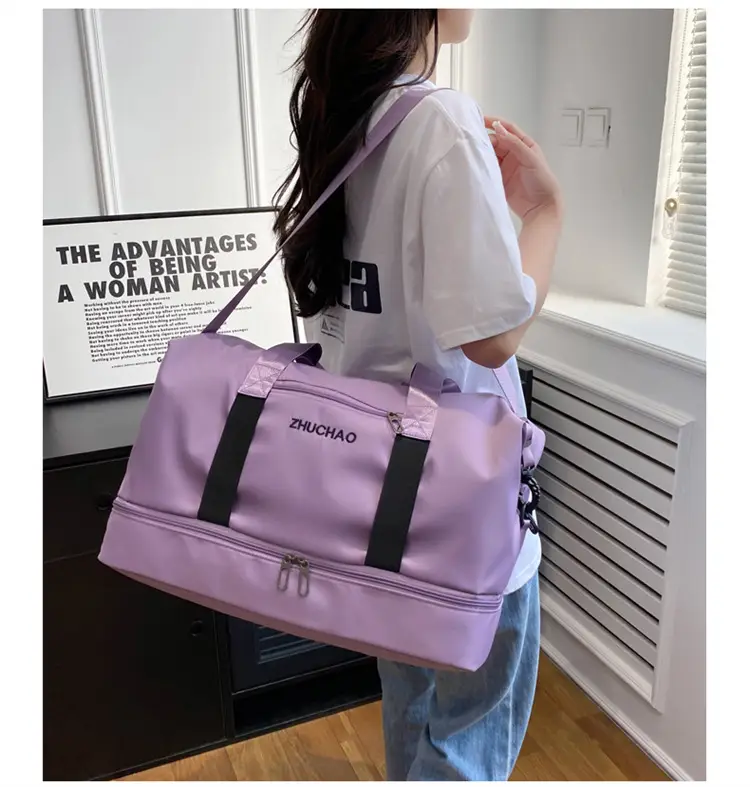 Portable Travel Bag Set Pink & Blue for Women — feature 38