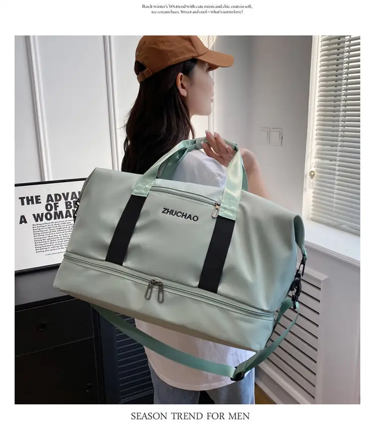 Portable Travel Bag Set Pink & Blue for Women — feature 43