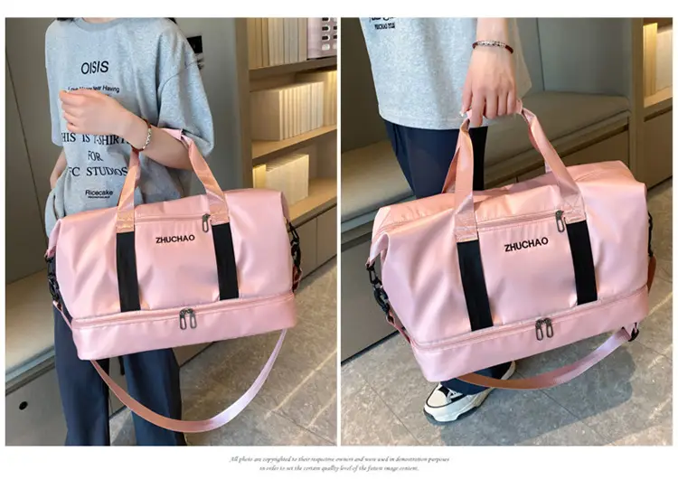 Portable Travel Bag Set Pink & Blue for Women — feature 44
