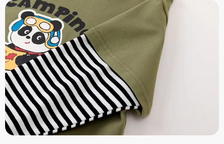 Dudujia Baby Camping T-Shirt Brown Kids 3Pc Set — feature 25