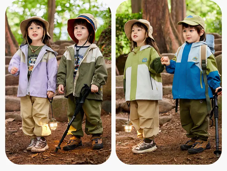 Dudujia Baby Camping T-Shirt Brown Kids 3Pc Set — feature 60