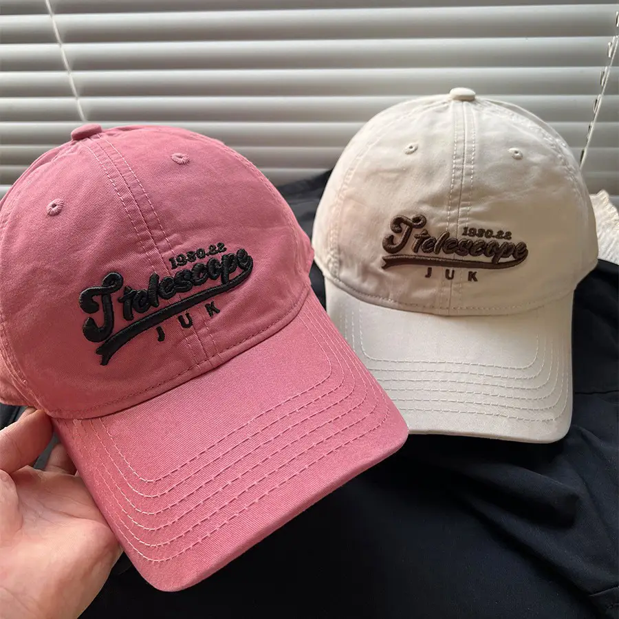 Korean Embroidered Baseball Cap with Sun Protection - Image 12