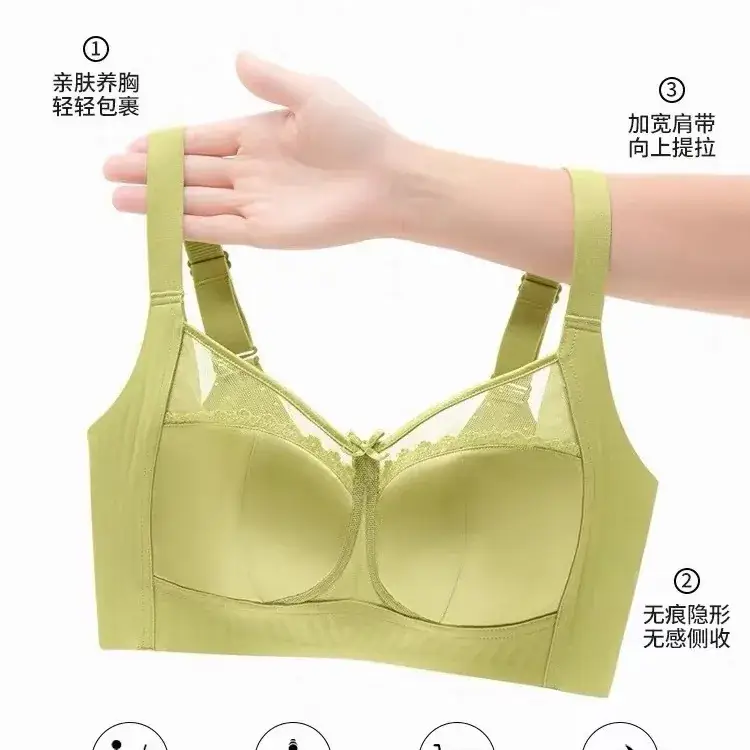 Women's Ultra-Thin Full Cup Bra for Big Chest Summer Wear - Image 10