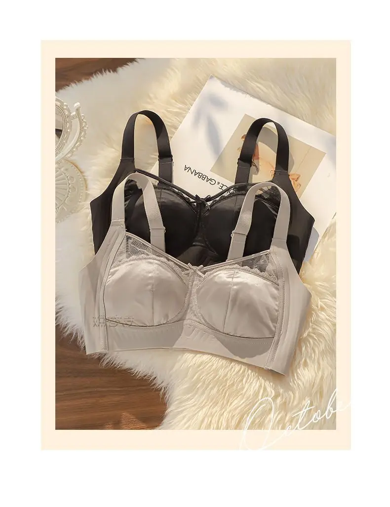 Women's Ultra-Thin Full Cup Bra for Big Chest Summer Wear — feature 19