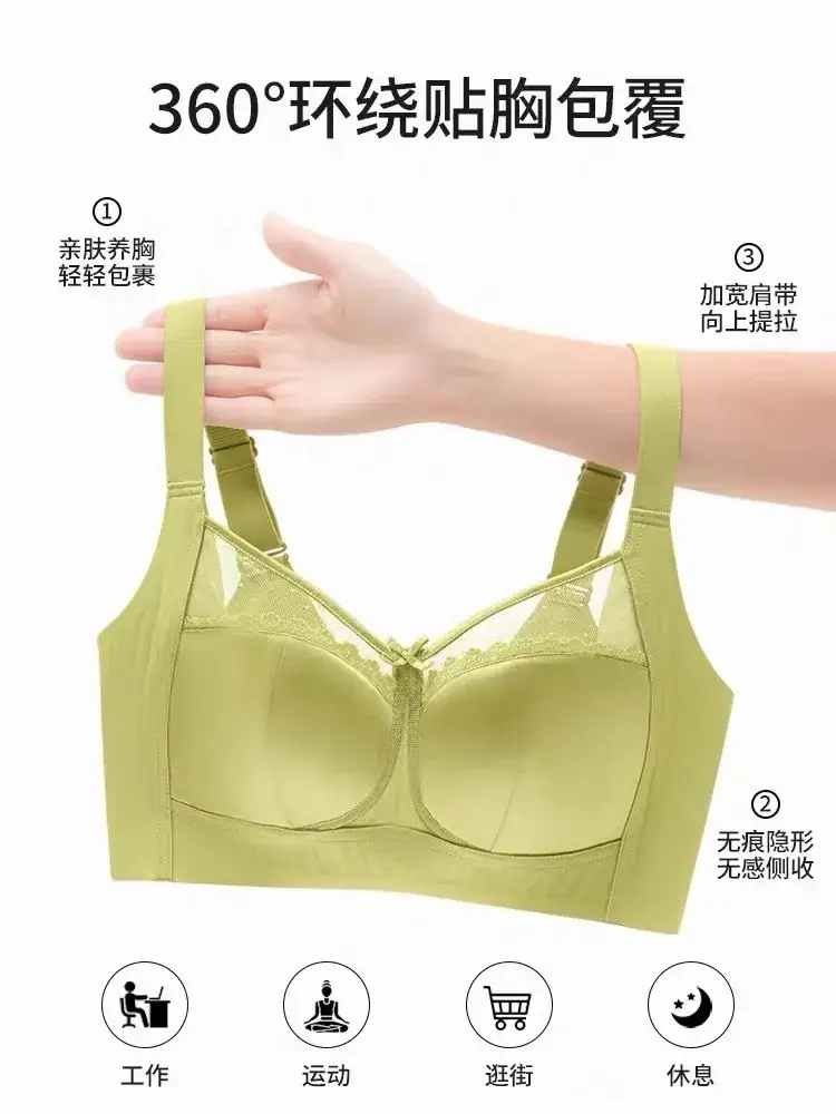 Women's Ultra-Thin Full Cup Bra for Big Chest Summer Wear - Image 5