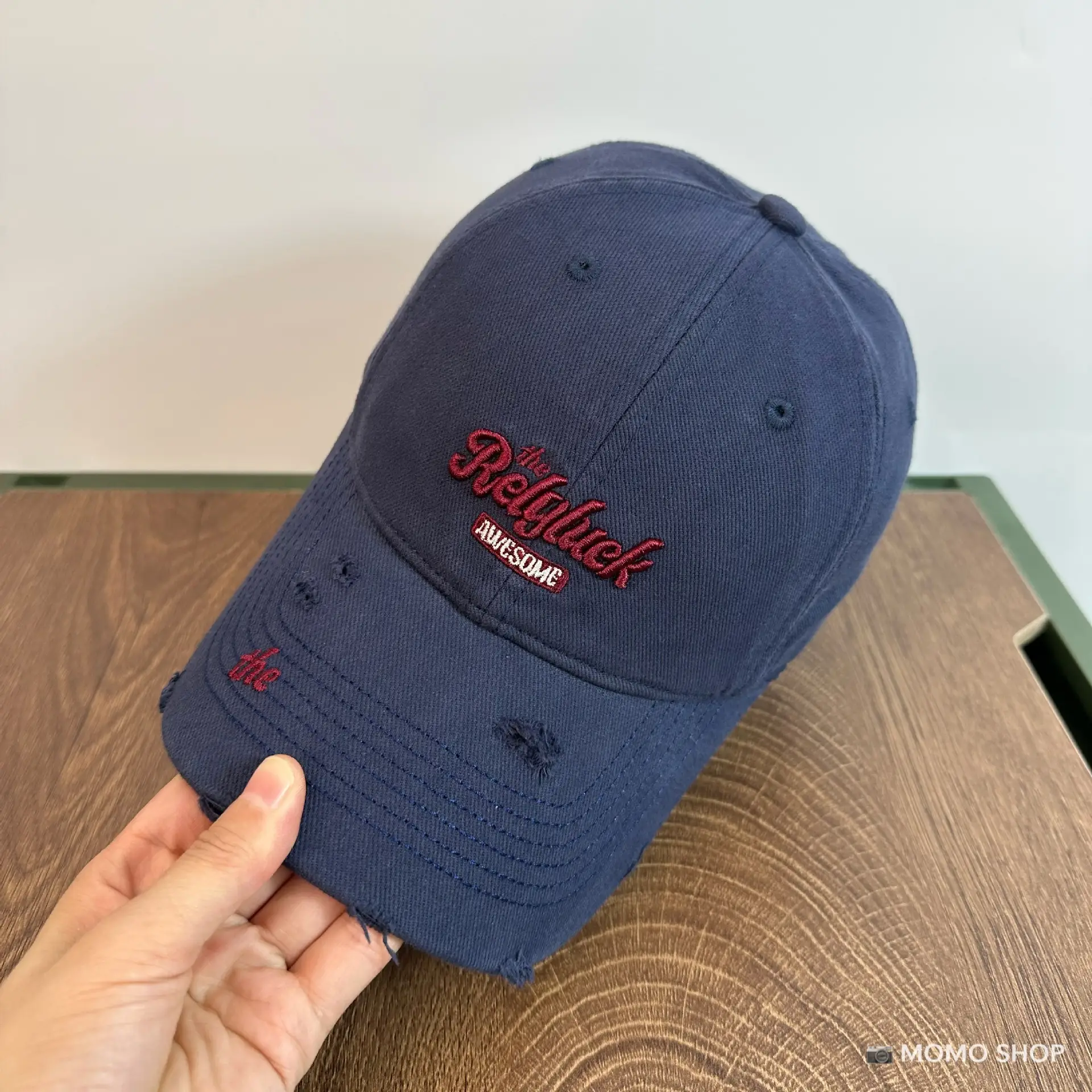 Korean Style Washed Ripped Baseball Cap Men Women - Image 5