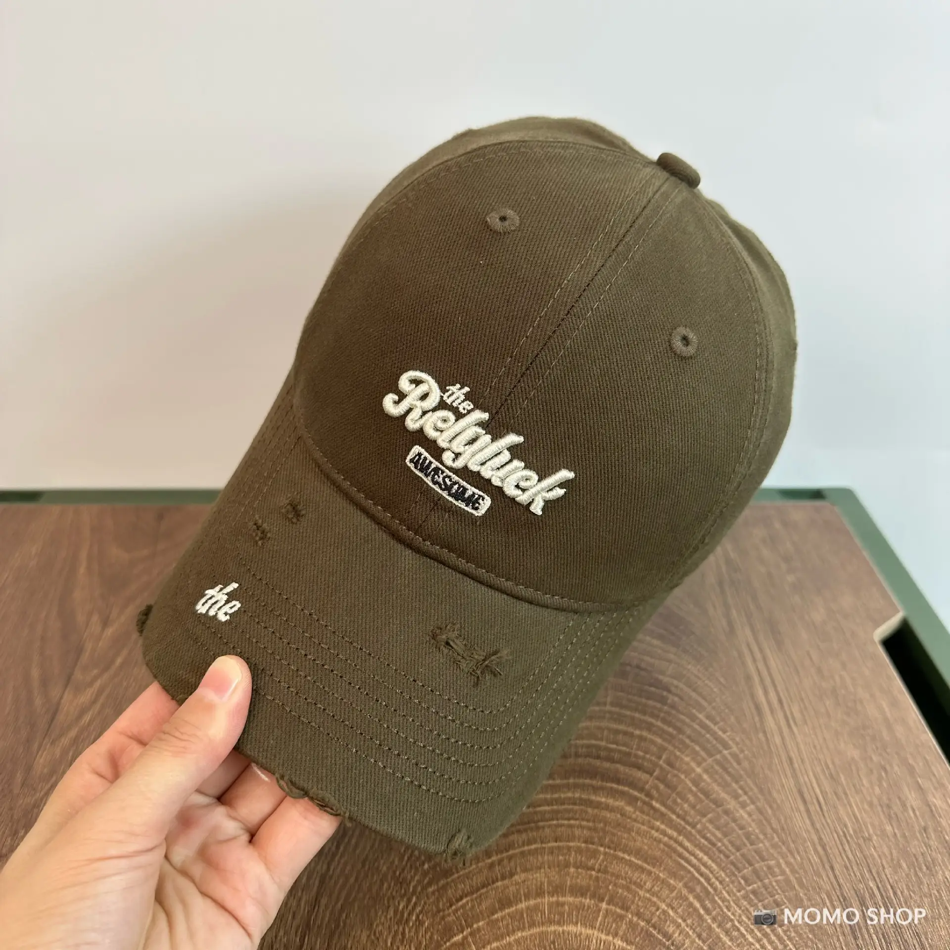 Korean Style Washed Ripped Baseball Cap Men Women - Image 6