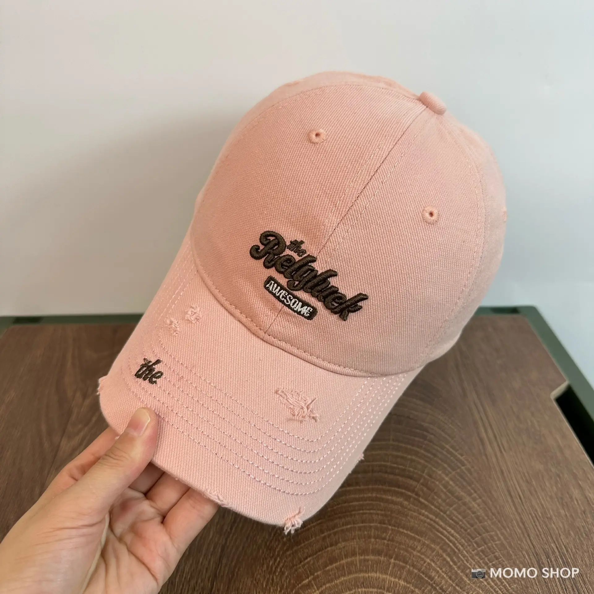 Korean Style Washed Ripped Baseball Cap Men Women - Image 7