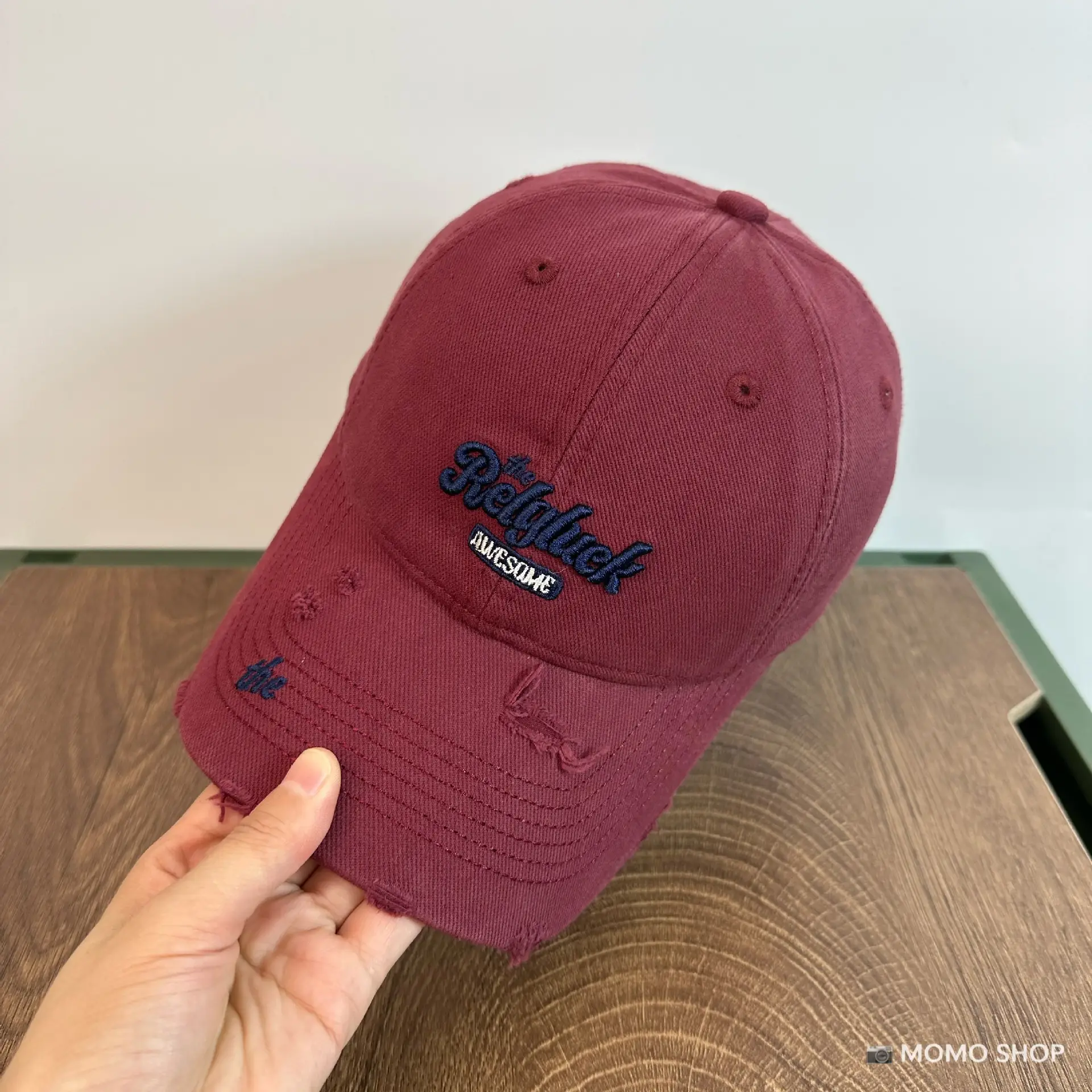 Korean Style Washed Ripped Baseball Cap Men Women - Image 8