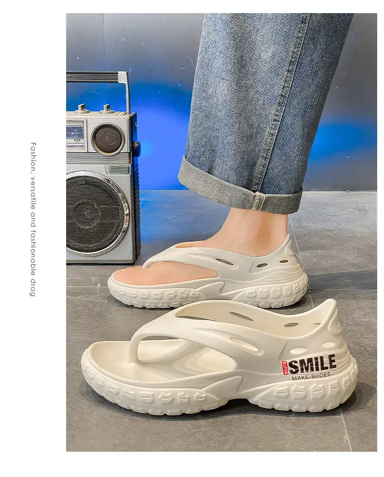 Sandals Men's 2024 Summer New Arrival Men's Driving Clip Flip-Flops Flip-Flops Shit Feeling Outdoor Beach Sandals — feature 8
