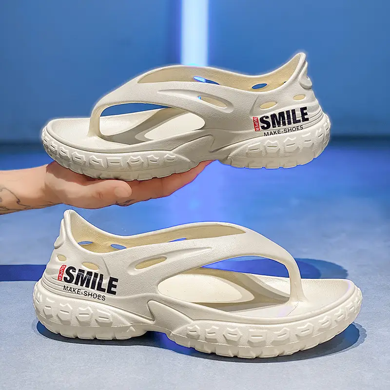 Sandals Men's 2024 Summer New Arrival Men's Driving Clip Flip-Flops Flip-Flops Shit Feeling Outdoor Beach Sandals - Image 4