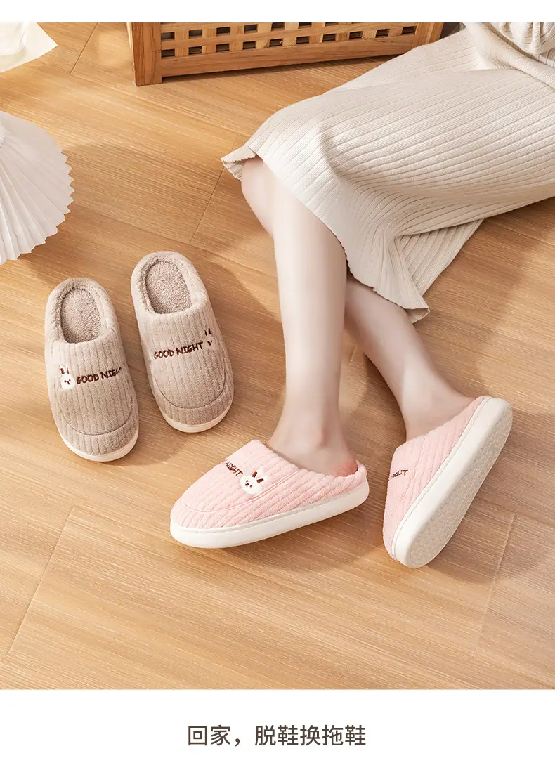 Women Winter Wool Slippers Grey New 2025 — feature 14