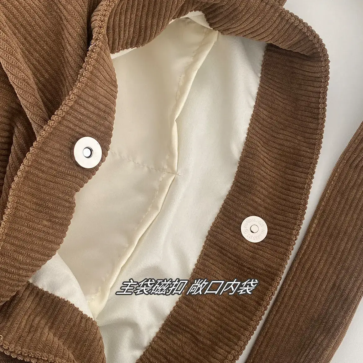 Brown Lettered Shoulder Bag for Women Autumn Winter — feature 13