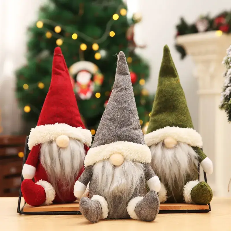 Santa Claus Faceless Dolls Christmas Decorations Scandinavian Style — feature 1
