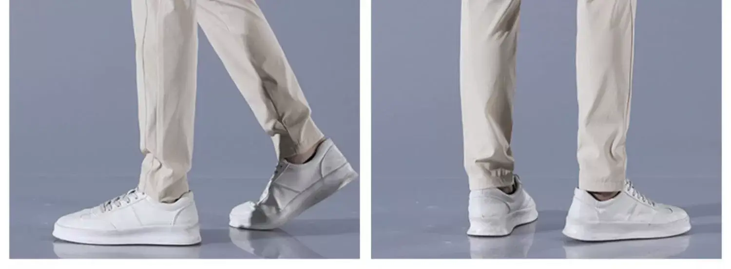 Men's Ice Silk Slim Fit Pants Grey — feature 21