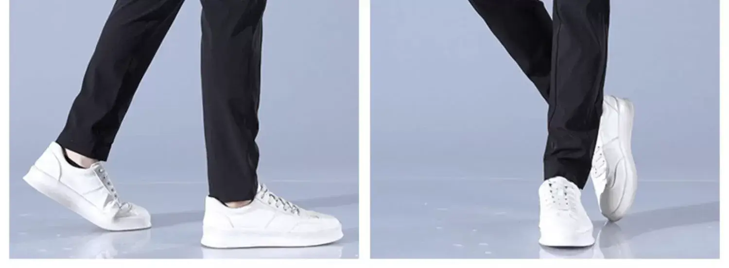 Men's Ice Silk Slim Fit Pants Grey — feature 8