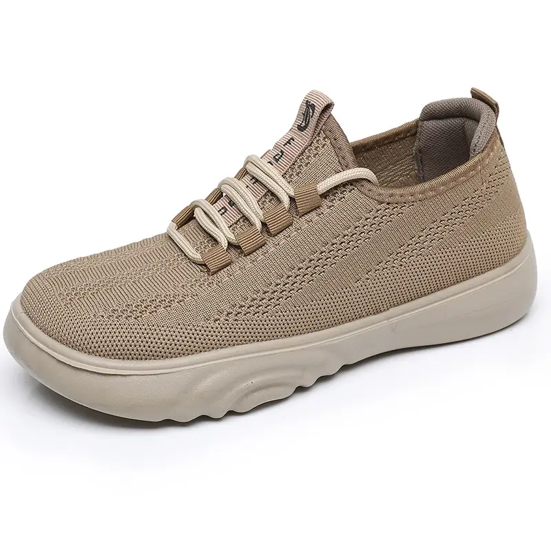 Spring and Autumn New Old Beijing Cloth Shoes Women's Fashion Casual Moms Shoes Knitted Breathable Single-layer Shoes Comfortable Wide Feet Loafers - Image 8