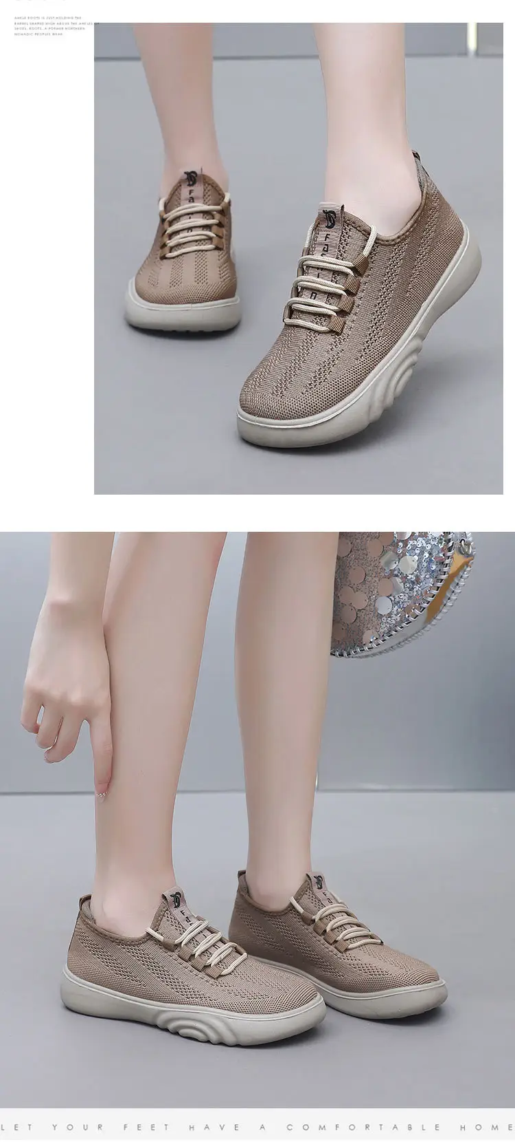 Spring and Autumn New Old Beijing Cloth Shoes Women's Fashion Casual Moms Shoes Knitted Breathable Single-layer Shoes Comfortable Wide Feet Loafers — feature 18