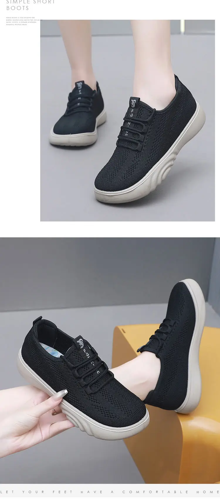 Spring and Autumn New Old Beijing Cloth Shoes Women's Fashion Casual Moms Shoes Knitted Breathable Single-layer Shoes Comfortable Wide Feet Loafers — feature 21