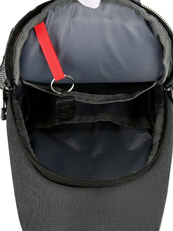 Black Large Capacity Crossbody Bag for Men