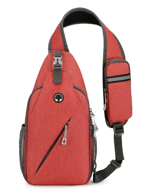Black Large Capacity Crossbody Bag for Men