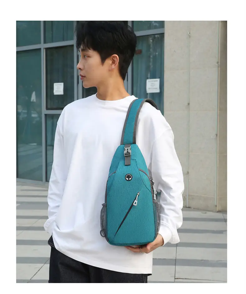 Black Large Capacity Crossbody Bag for Men — feature 24