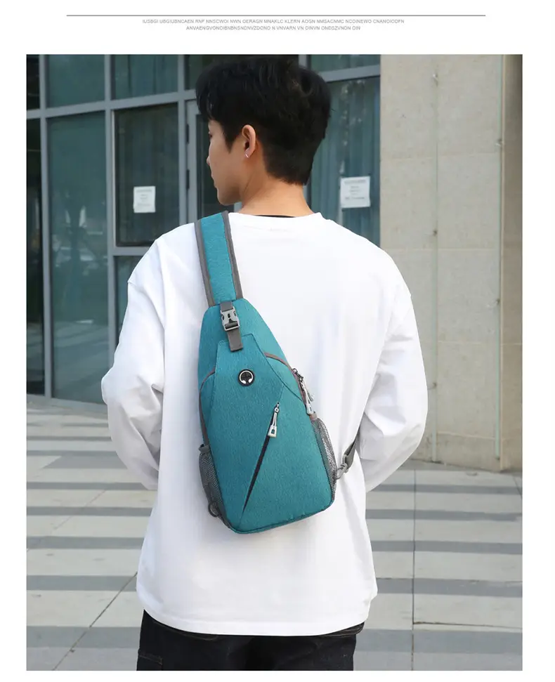 Black Large Capacity Crossbody Bag for Men — feature 25