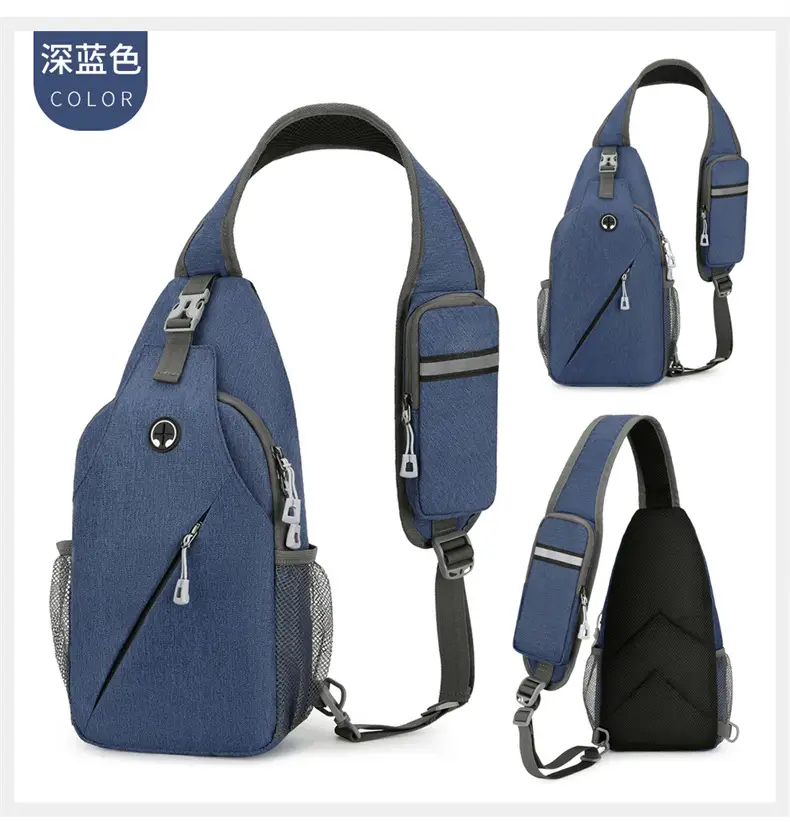 Black Large Capacity Crossbody Bag for Men — feature 27