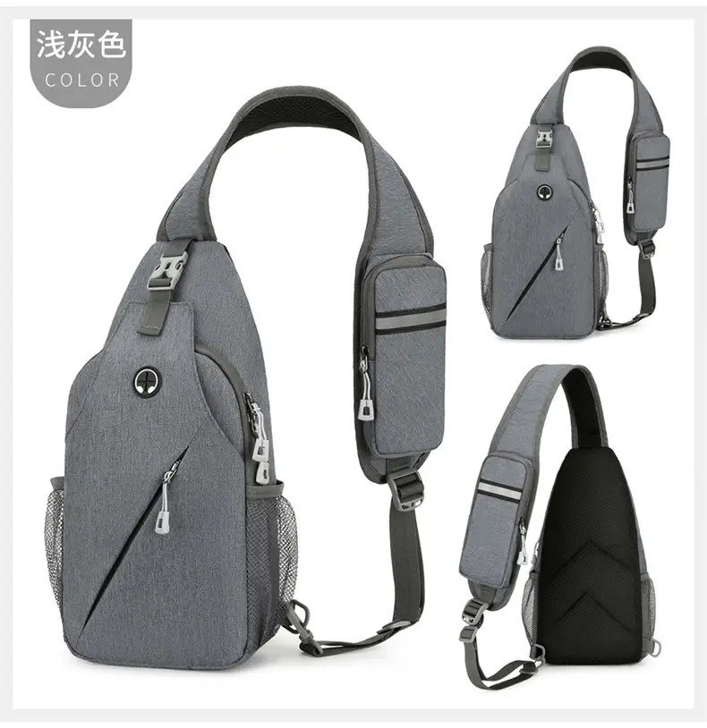 Black Large Capacity Crossbody Bag for Men — feature 31